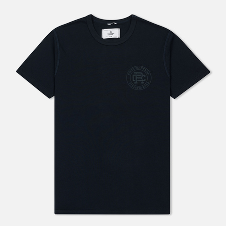 Мужская футболка Reigning Champ Crest Logo SS Tee Navy/Steel