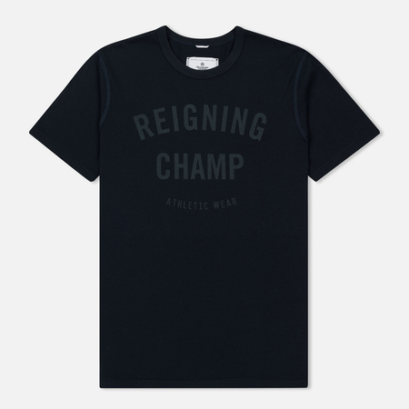 Мужская футболка Reigning Champ Gym Logo SS Tee Navy/Steel