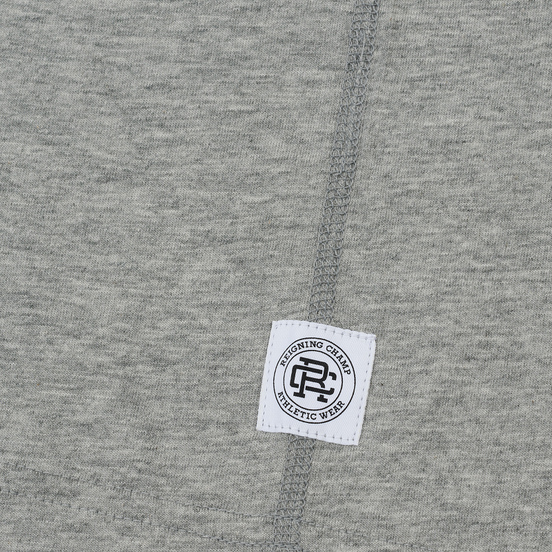 Мужская футболка Reigning Champ Knit Cotton Jersey Gym Logo Heather Grey/Black