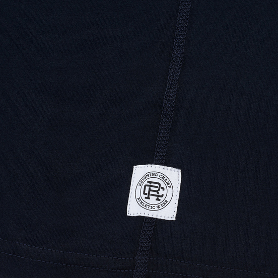 Мужская футболка Reigning Champ Knit Cotton Jersey Gym Logo Navy/White