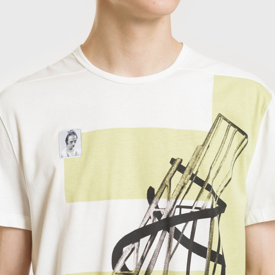 Мужская футболка Rick Owens DRKSHDW Graphic Print 3 Milk/Dark Lime