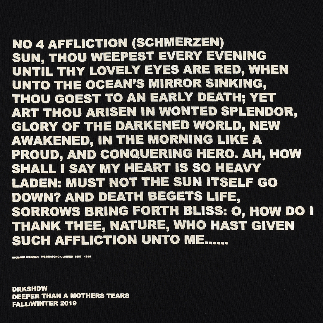 Rick Owens DRKSHDW Мужская футболка Jumbo Affliction Print