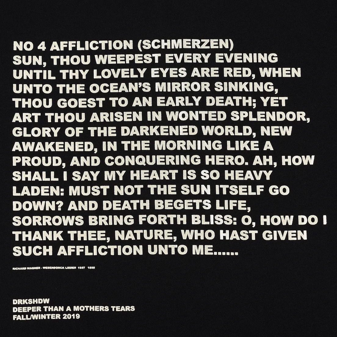 Rick Owens DRKSHDW Мужская футболка Jumbo Affliction Print