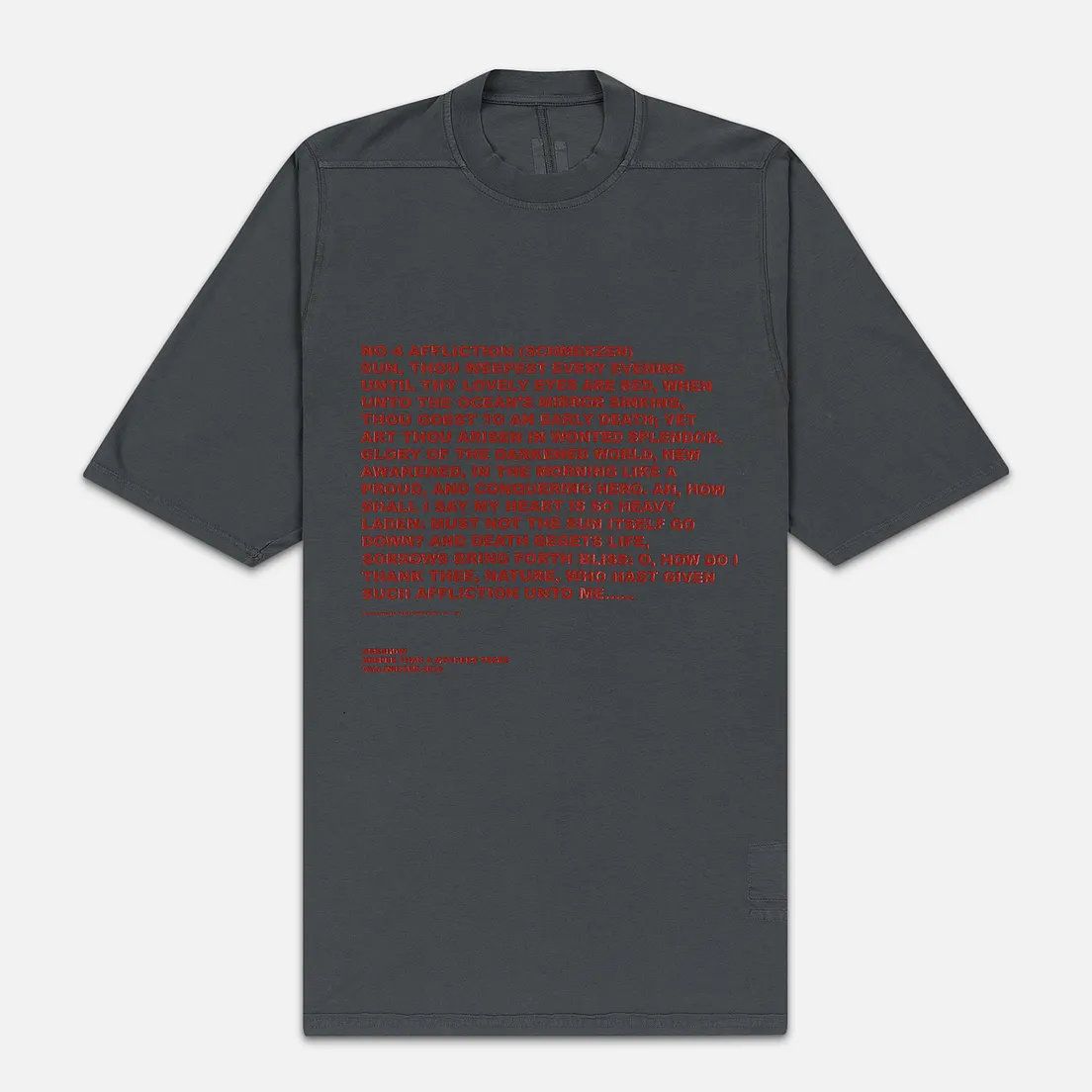 Rick Owens DRKSHDW Мужская футболка Jumbo Affliction Print