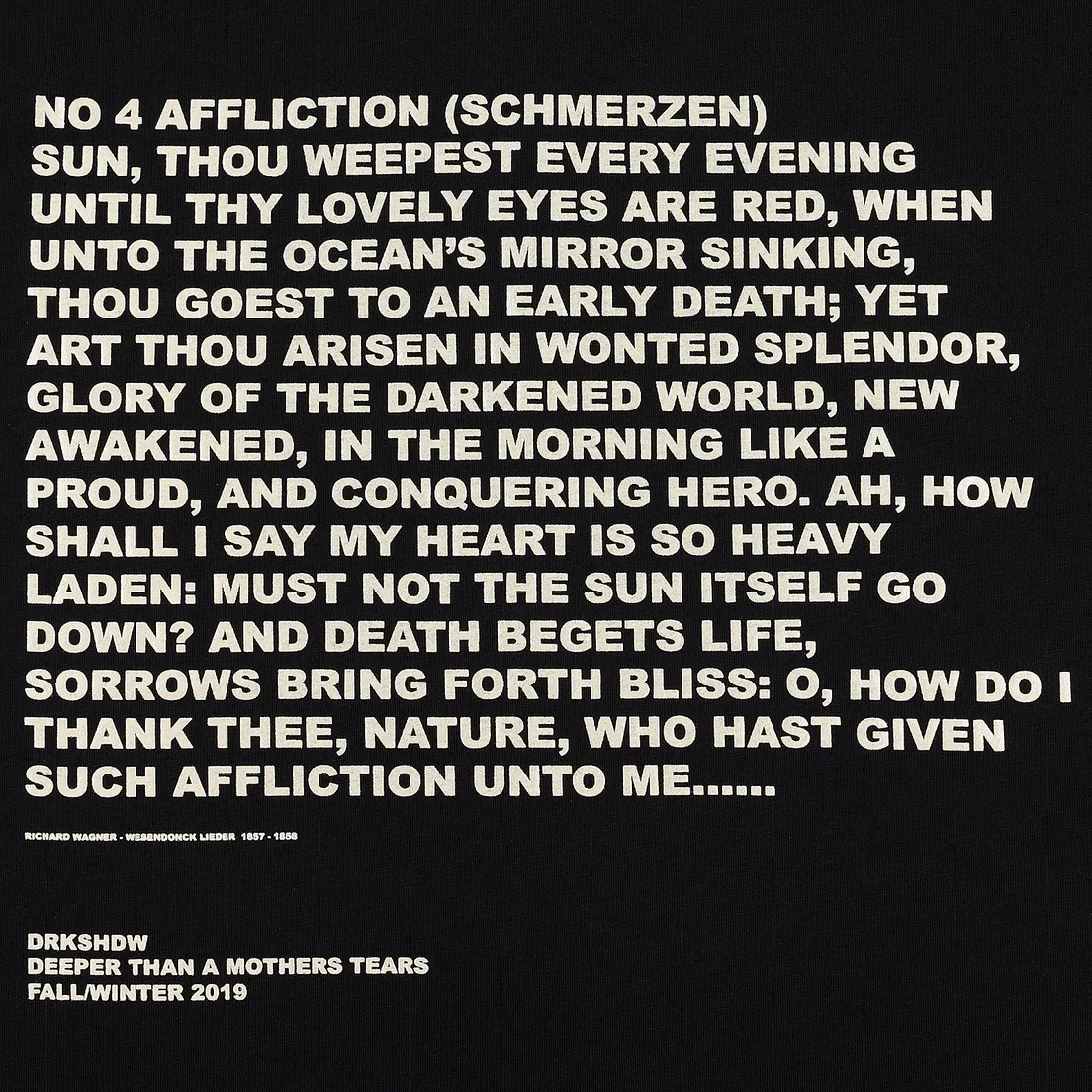 Rick Owens DRKSHDW Мужская футболка Level Affliction Print