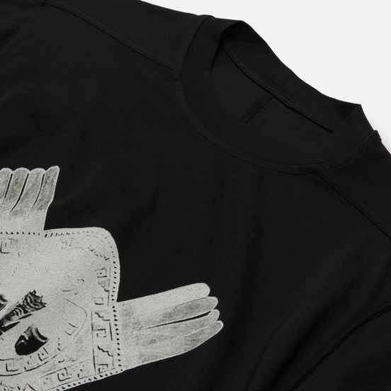 Мужская футболка Rick Owens DRKSHDW Tecuatl Aztec Mask Jumbo Oversized Fit Black/Pearl