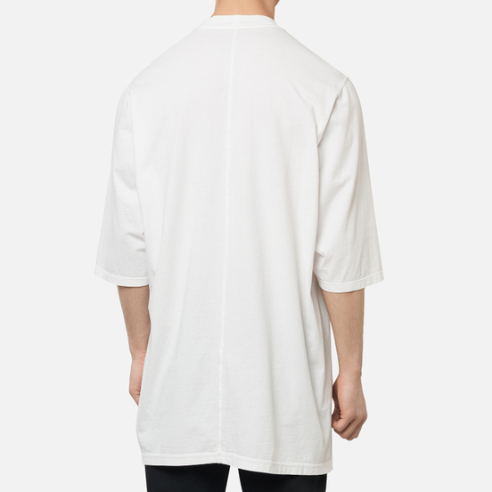 Мужская футболка Rick Owens DRKSHDW Tecuatl Jumbo Oversized Fit Chalk White