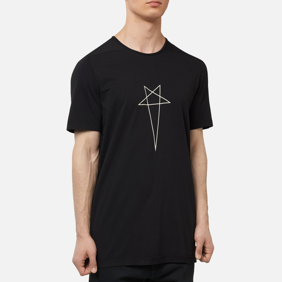 Мужская футболка Rick Owens DRKSHDW Tecuatl Pentagram Level Black/Pearl