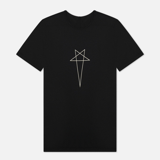 Мужская футболка Rick Owens DRKSHDW Tecuatl Pentagram Level Black/Pearl
