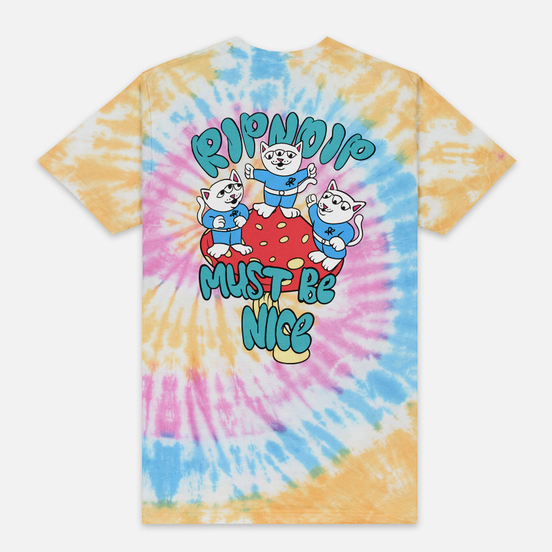 Мужская футболка RIPNDIP Alien Nerm Gold Rainbow Wash