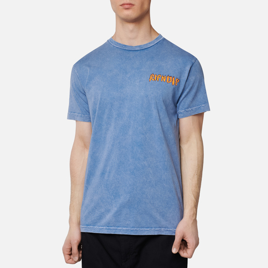 Мужская футболка RIPNDIP Burn Blue Mineral Wash