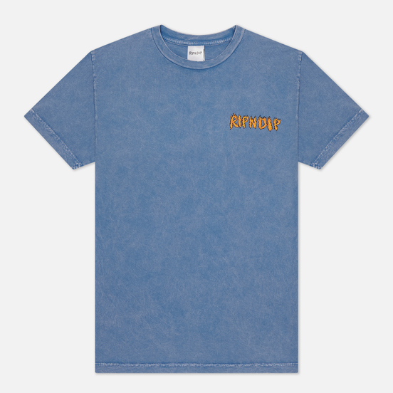 Мужская футболка RIPNDIP Burn Blue Mineral Wash