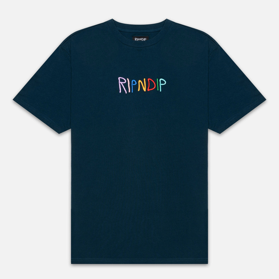 Мужская футболка RIPNDIP Embroidered Logo Navy