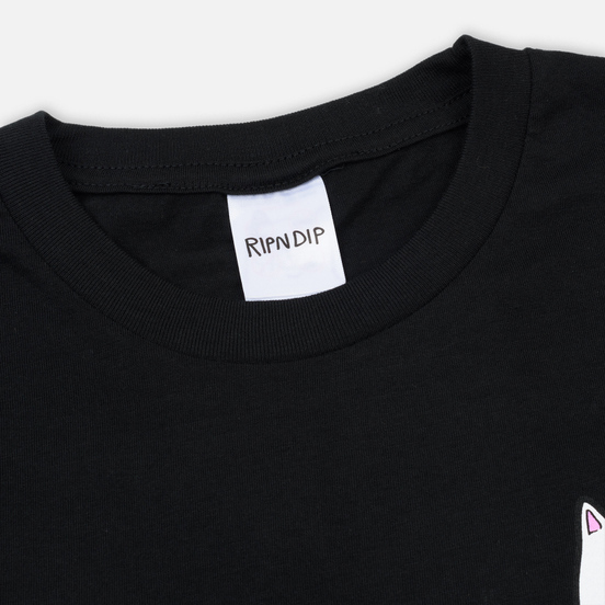Мужская футболка RIPNDIP Lord Nermal Pocket Black