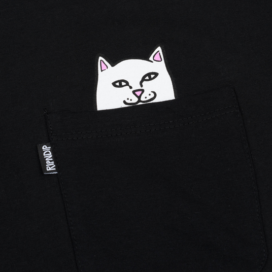 Мужская футболка RIPNDIP Lord Nermal Pocket Black