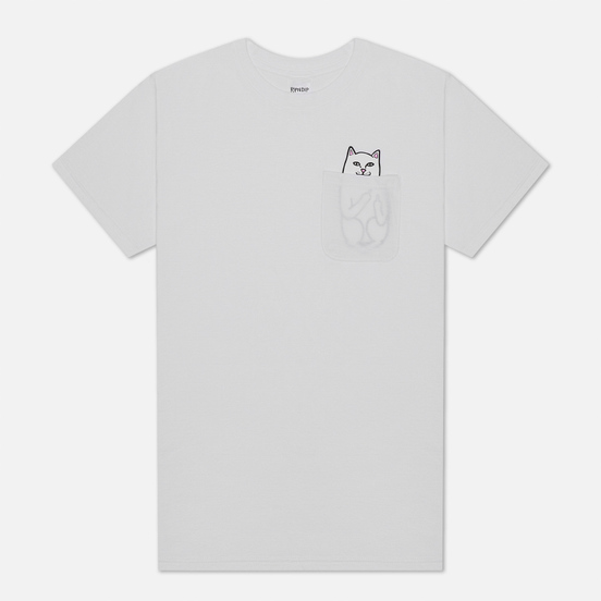 Мужская футболка RIPNDIP Lord Nermal Pocket White