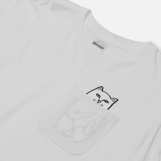 Мужская футболка RIPNDIP Lord Nermal Pocket White