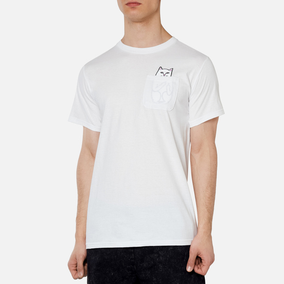Мужская футболка RIPNDIP Lord Nermal Pocket White