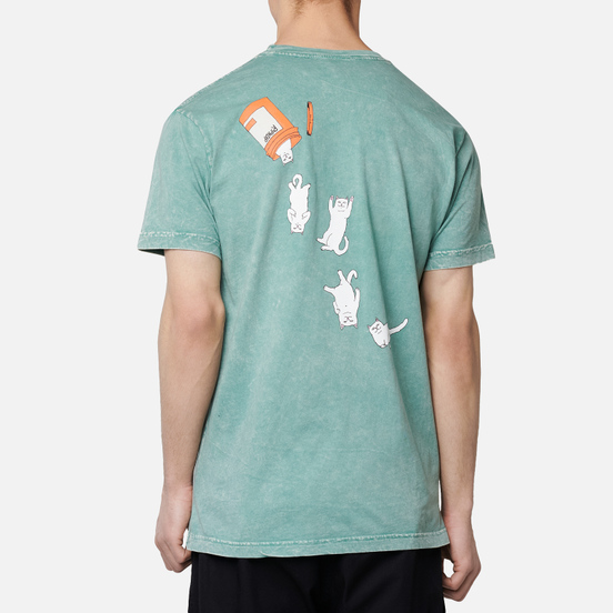 Мужская футболка RIPNDIP Nermal Pills Aqua Mineral Wash