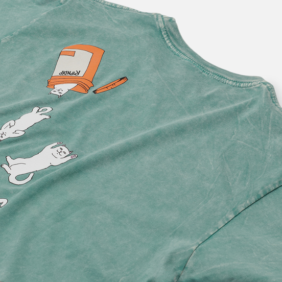 Мужская футболка RIPNDIP Nermal Pills Aqua Mineral Wash