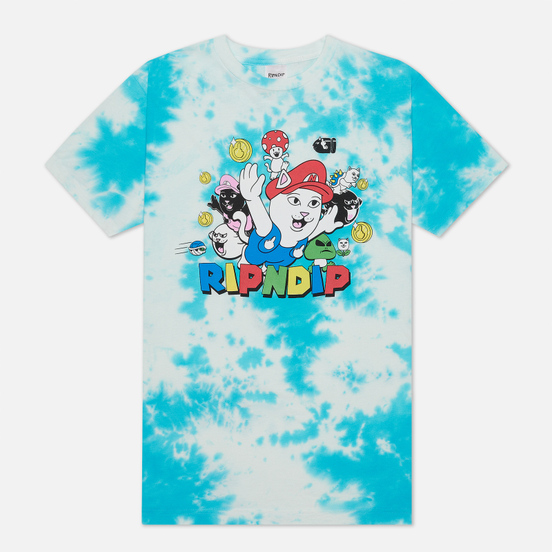 Мужская футболка RIPNDIP Nermio Blue Cloud Wash