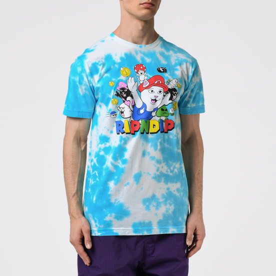 Мужская футболка RIPNDIP Nermio Blue Cloud Wash
