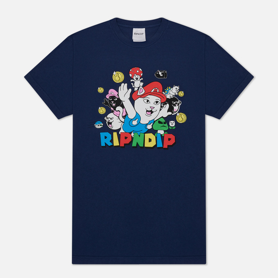 Мужская футболка RIPNDIP Nermio Navy Blue