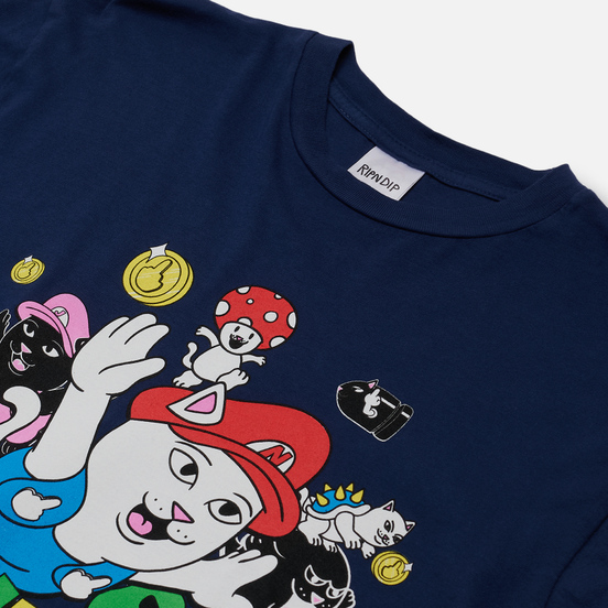 Мужская футболка RIPNDIP Nermio Navy Blue