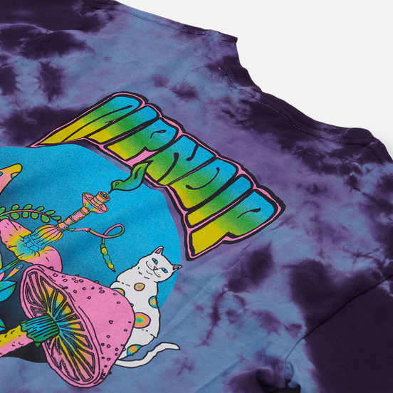 Мужская футболка RIPNDIP Psychedelic Nermal Pocket Blue Acid Wash