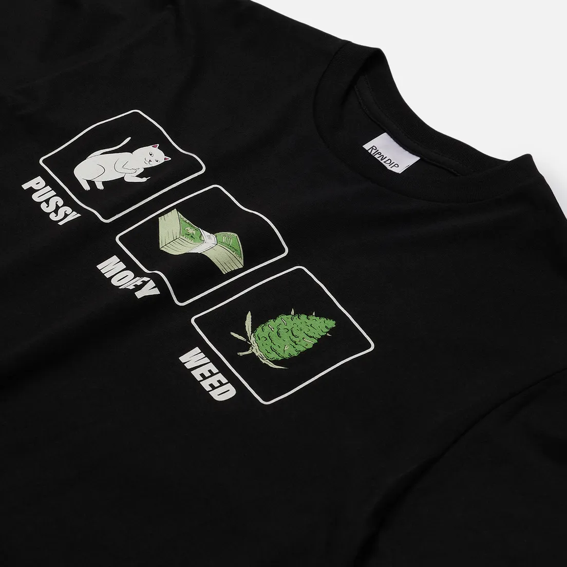 RIPNDIP Мужская футболка Pu$$y, Money, Weed