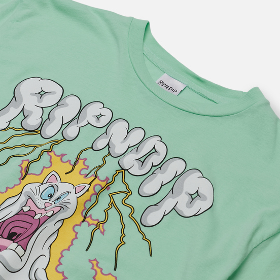 Мужская футболка RIPNDIP Shocked Mint Mineral Wash