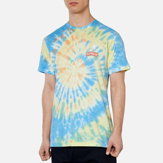 Мужская футболка RIPNDIP Smokin Multicolor Tie Dye