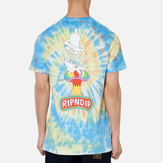 Мужская футболка RIPNDIP Smokin Multicolor Tie Dye