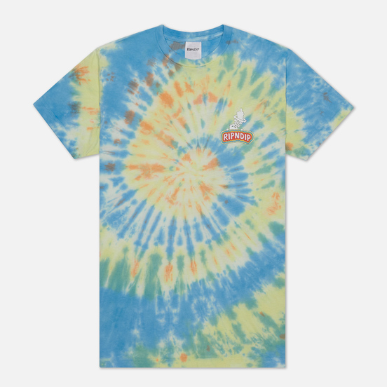 Мужская футболка RIPNDIP Smokin Multicolor Tie Dye
