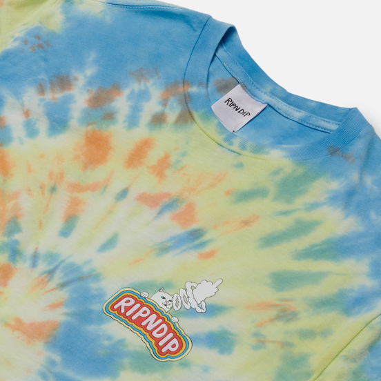 Мужская футболка RIPNDIP Smokin Multicolor Tie Dye
