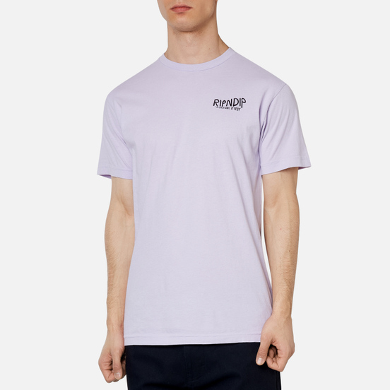 Мужская футболка RIPNDIP The Great Wave Of Nerm Lavender
