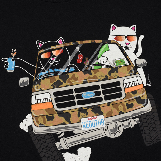 Мужская футболка RIPNDIP The Whole Gang Black