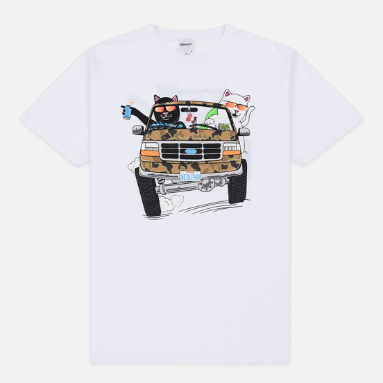 Мужская футболка RIPNDIP The Whole Gang White
