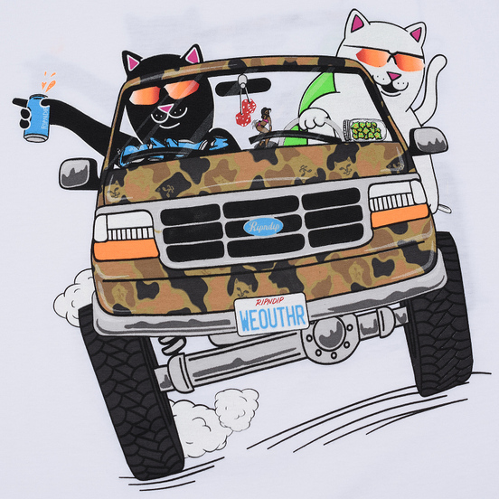 Мужская футболка RIPNDIP The Whole Gang White