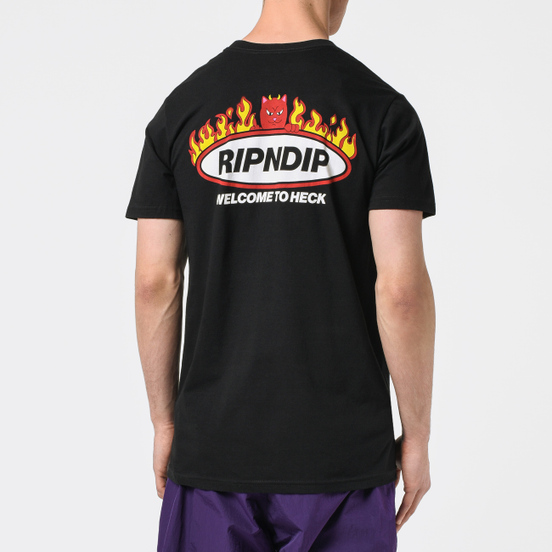 Мужская футболка RIPNDIP Welcome To Heck Black