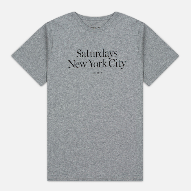 Мужская футболка Saturdays Surf NYC Miller Standard Ash Heather