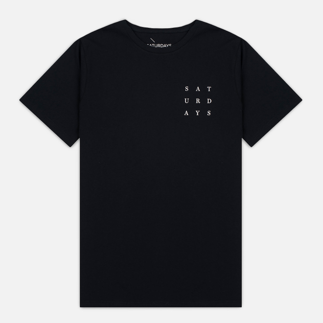 Мужская футболка Saturdays Surf NYC Saturdays Grid Black