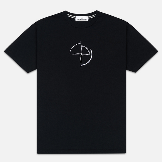 Мужская футболка Stone Island 7215 Graphic Seven Black