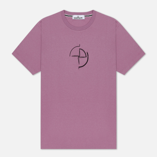 Мужская футболка Stone Island 7215 Graphic Seven Quartz Pink