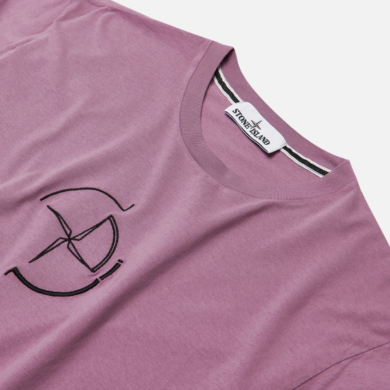 Мужская футболка Stone Island 7215 Graphic Seven Quartz Pink