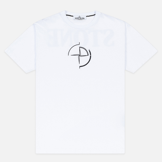 Мужская футболка Stone Island 7215 Graphic Seven White