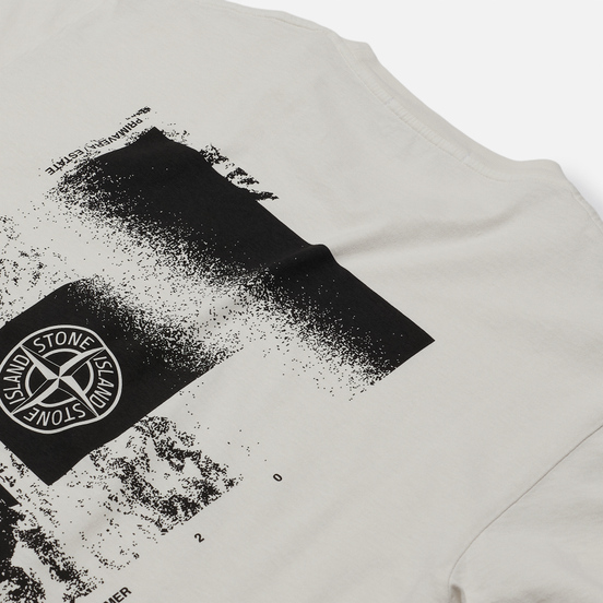 Мужская футболка Stone Island 7215 Graphic Two Ivory