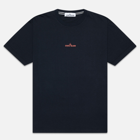 Мужская футболка Stone Island 7215 Graphic Two Navy Blue