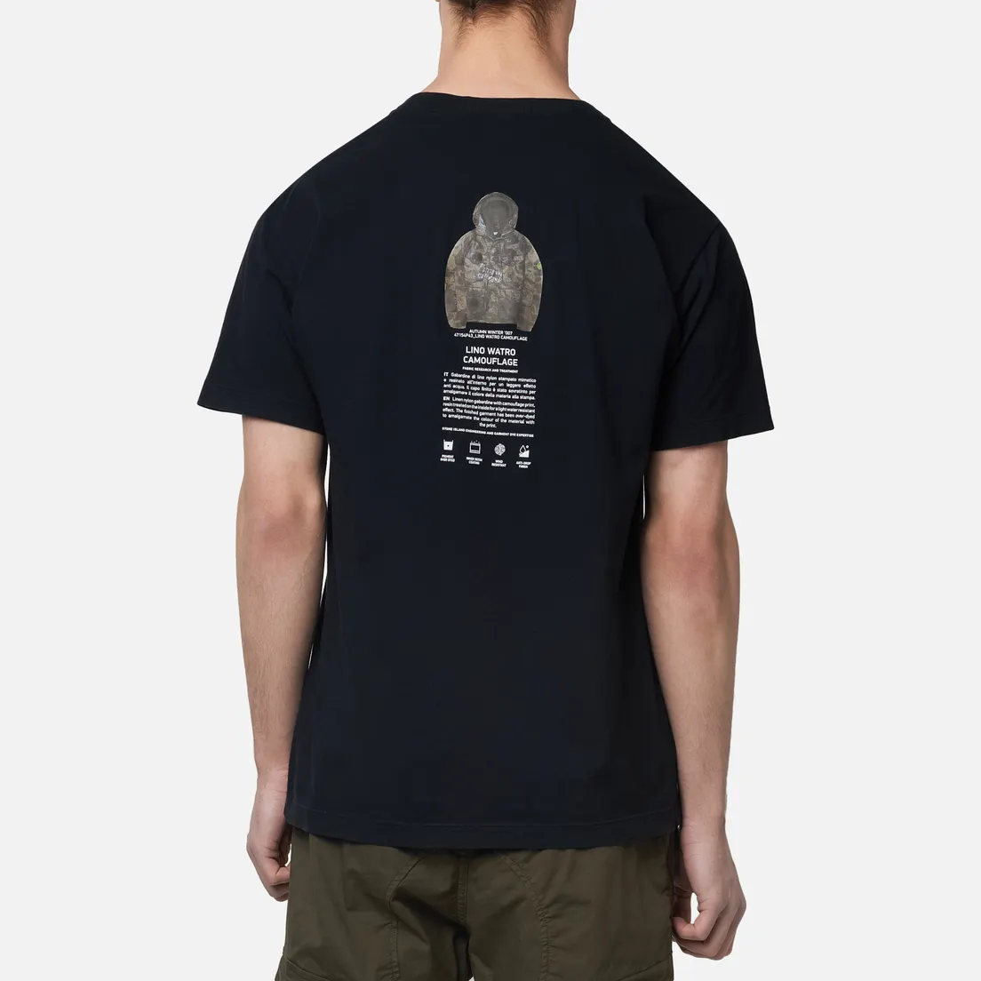 Stone Island Мужская футболка Archivio Project Lino Watro Camouflage