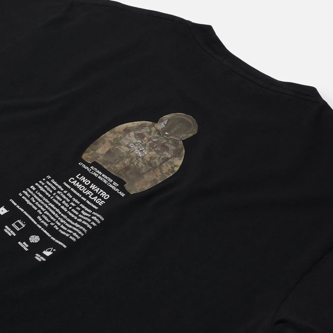 Stone Island Мужская футболка Archivio Project Lino Watro Camouflage